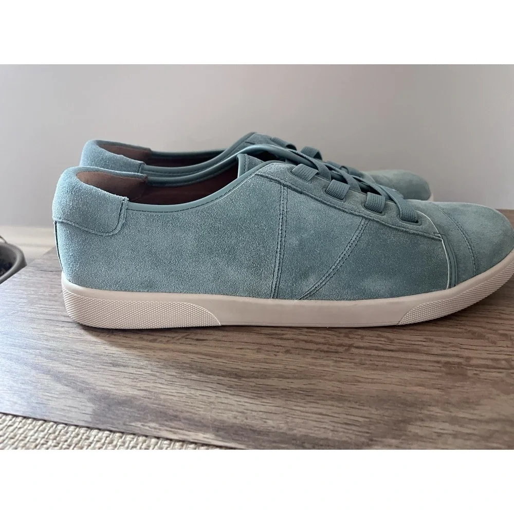 New! Vionic Turquoise Aqua Suede Women's 10 Shoes Sneakers Travel Casual W1